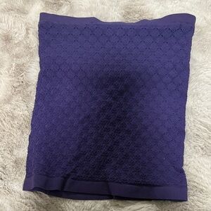 Free People Deep Purple Textured Tank Top